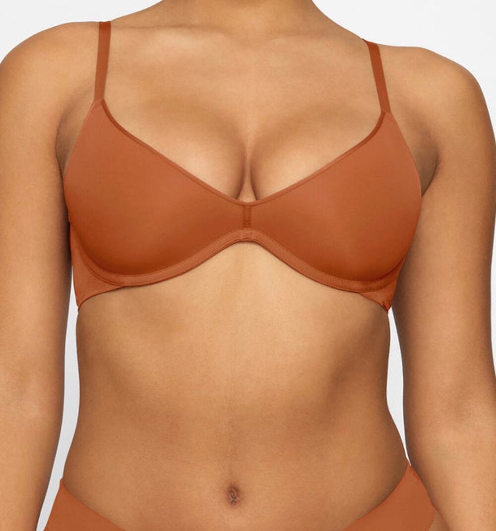 Skims fits everybody unlined Demi bra bronze 44DDD